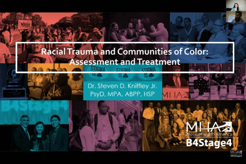 WEBINAR: Racial Trauma And Communities Of Color: Assessment And Treatment